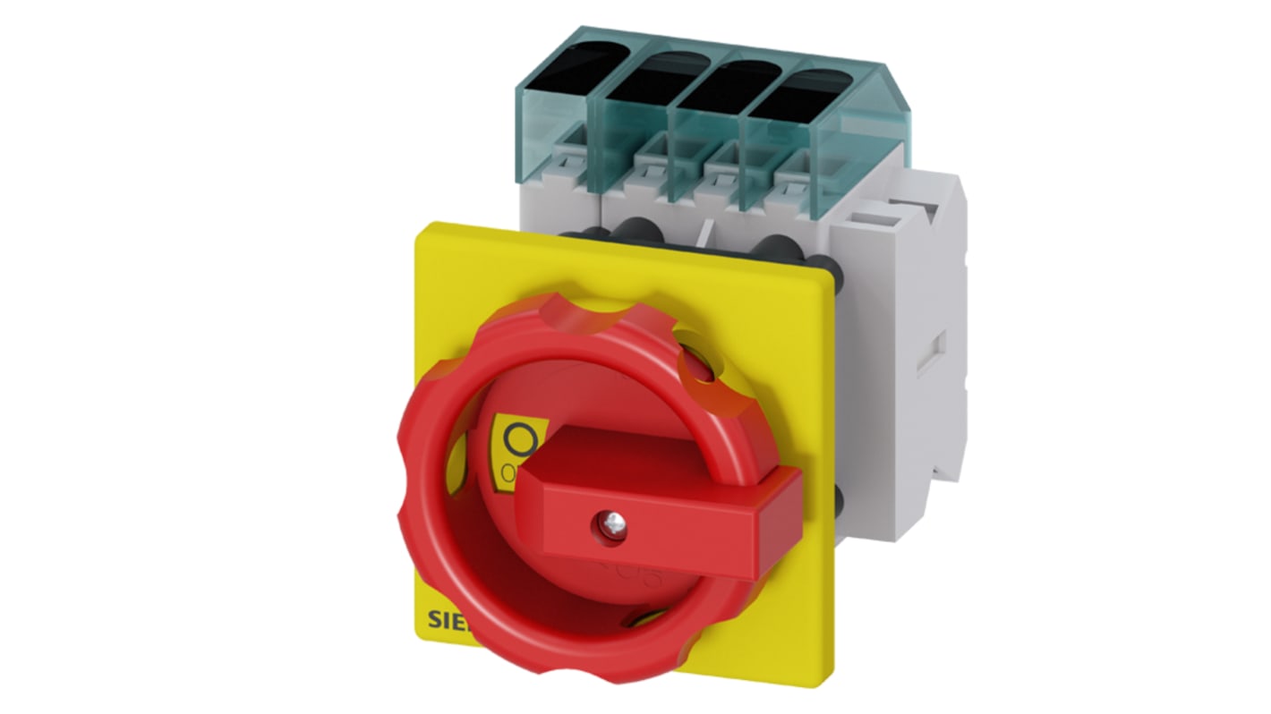 Siemens 3 Pole DIN Rail Switch Disconnector - 63A Maximum Current, 22kW Power Rating, IP65