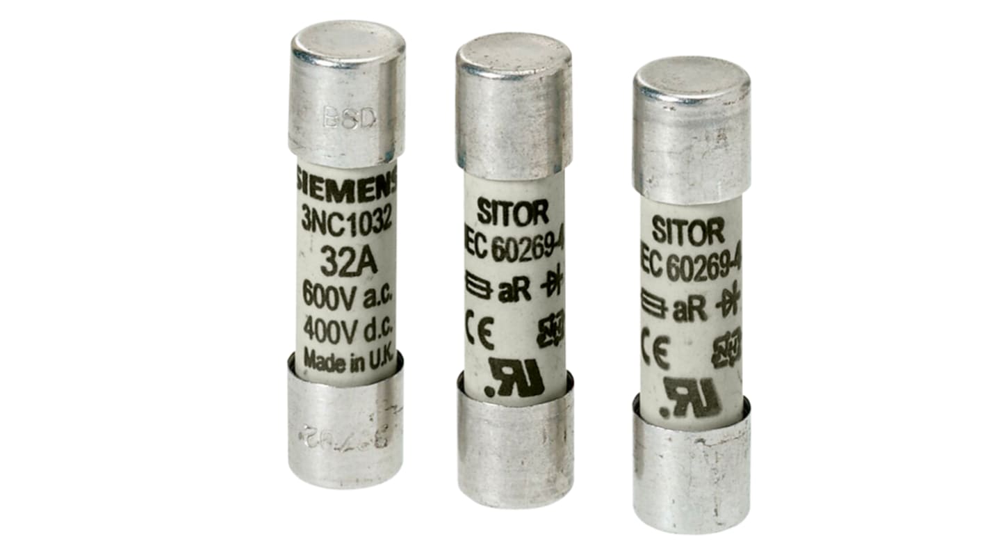 Siemens 1A Cartridge Fuse, 14x51mm, 660V ac