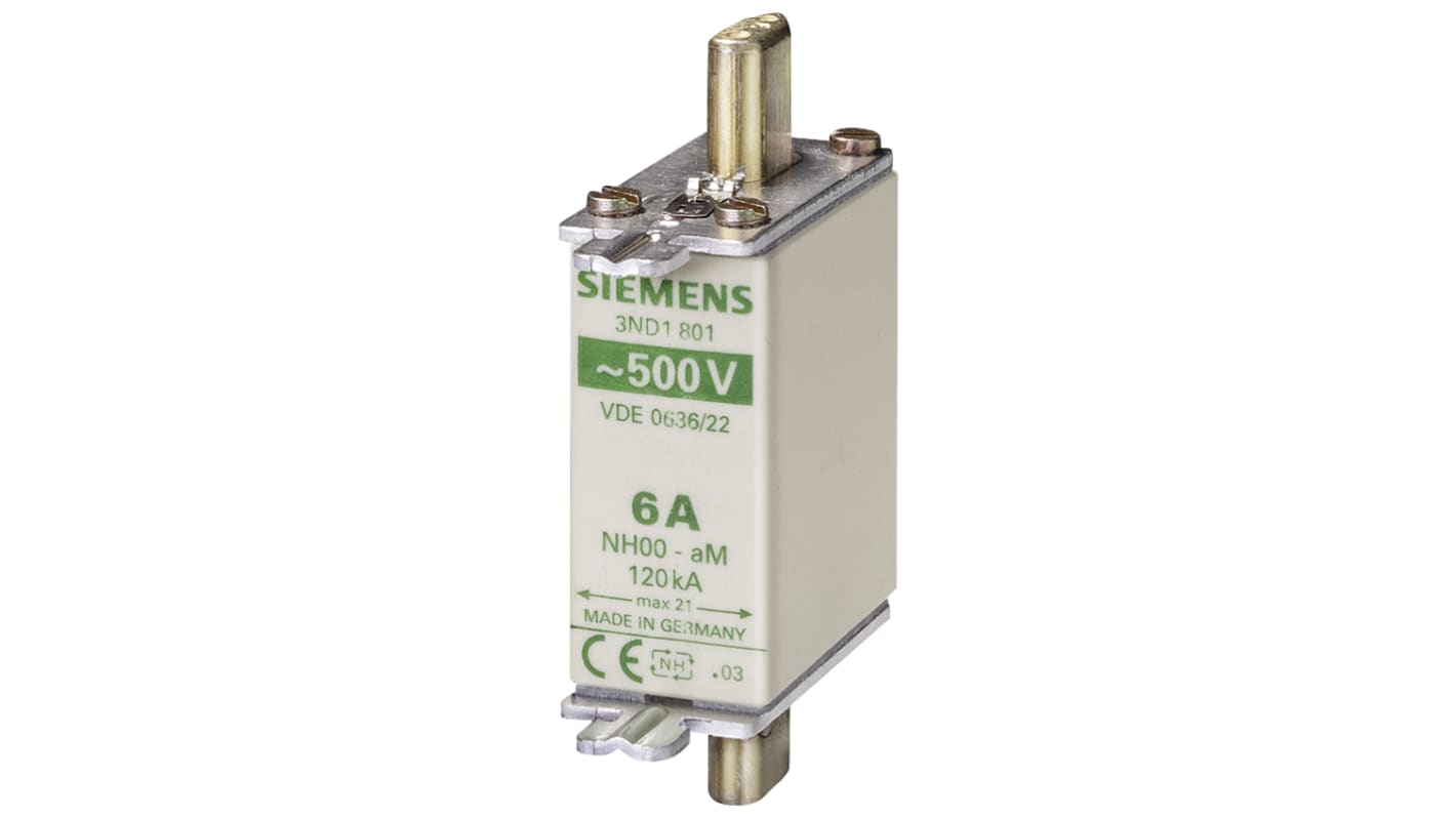 Siemens 32A NH Fuse, NH000, 440 - 500V ac/dc