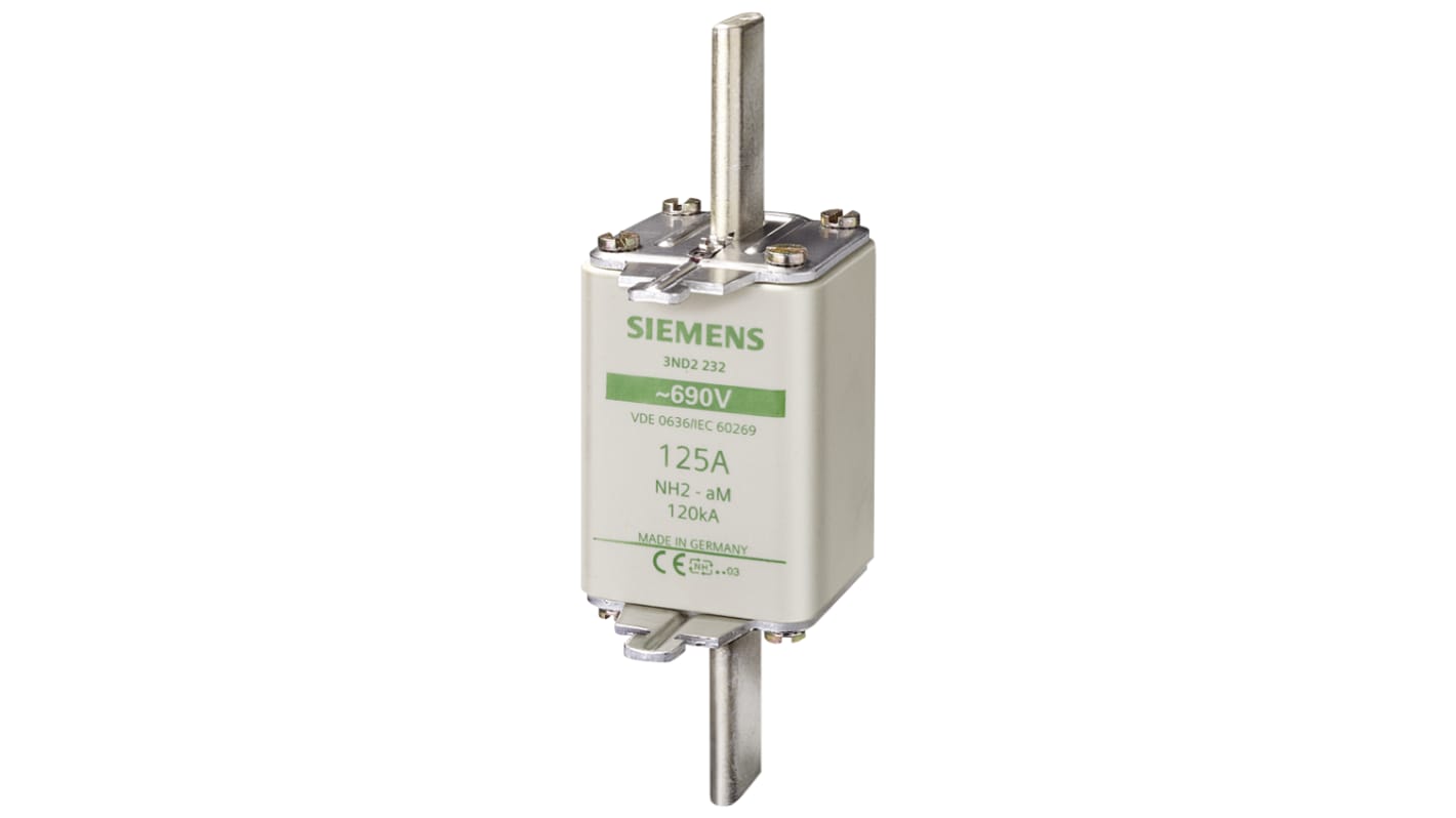 Siemens 160A NH Fuse, NH2, 690 / 400V ac/dc