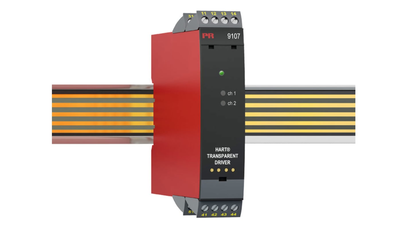 PR Electronics 9100 Signalwandler, Transparenter HART-Treiber 19.2 → 31.2V dc, Strom, Spannung 3.5 → 23mA