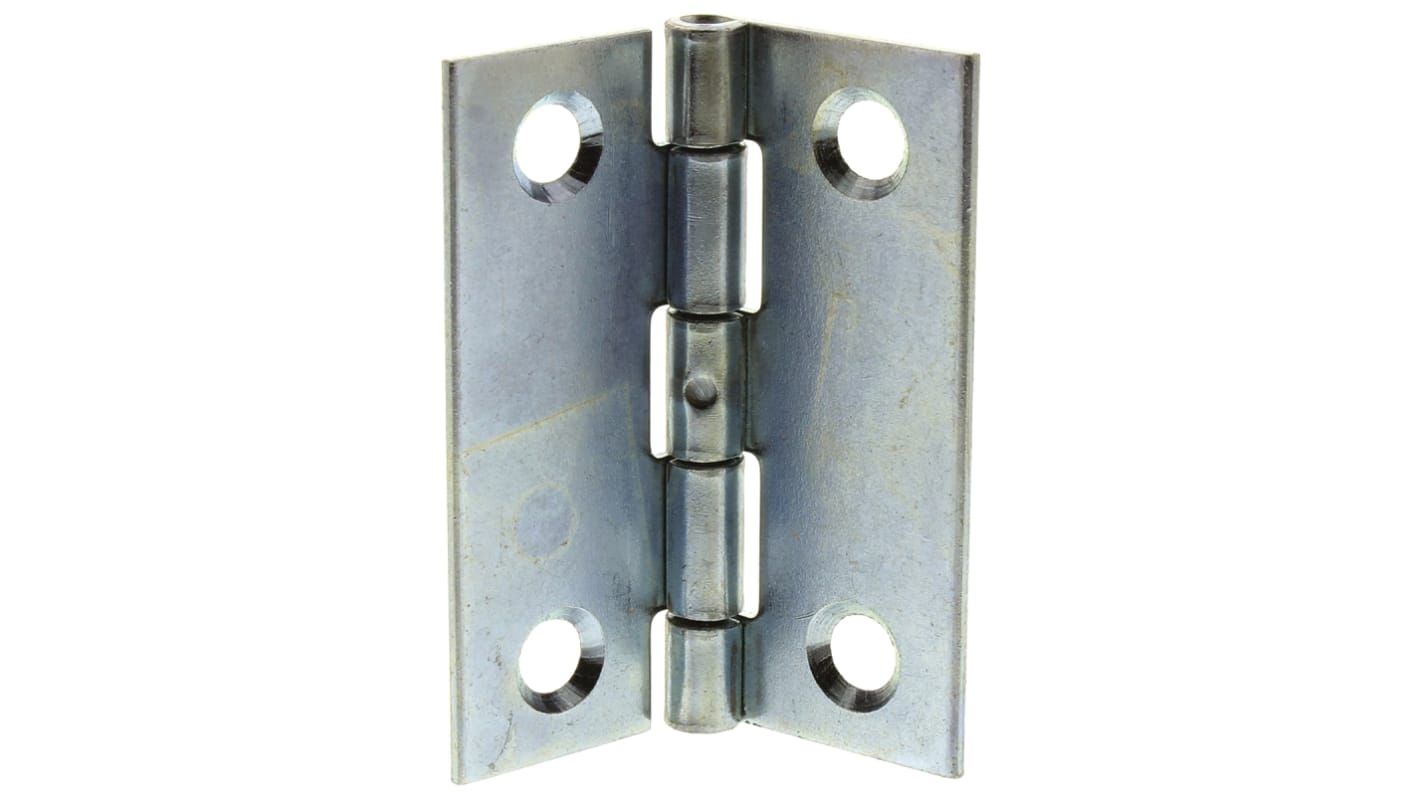 Pinet Steel Butt Hinge, Screw Fixing, 50mm x 40mm x 1.2mm