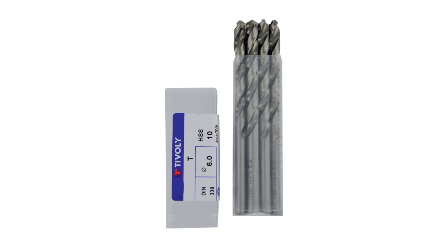 Tivoly 1145201 Series High Speed Steel, 6.8mm Diameter, 109 mm Overall