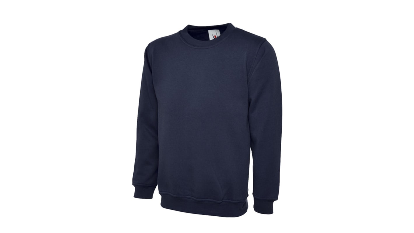 Felpa da lavoro Uneek UC205 per Donna, col. Blu Navy, 4XL, in Cotone, poliestere