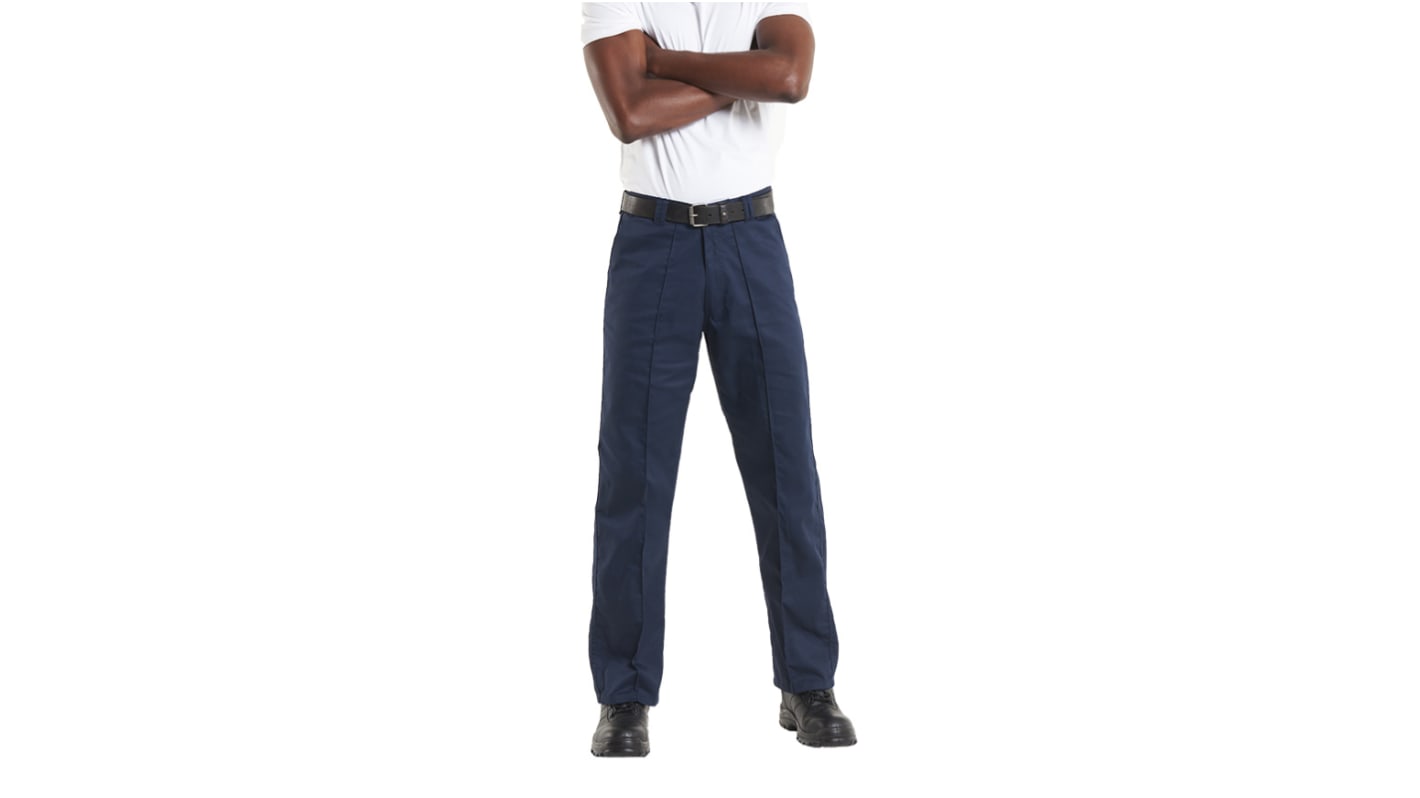 Pantalón para Hombre, pierna 31plg, Azul marino, 35 % algodón, 65 % poliéster UC901 36plg 91cm