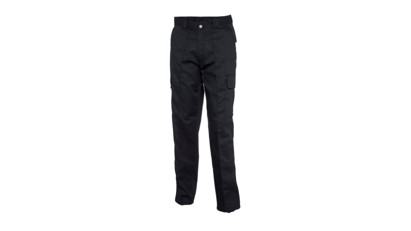 Pantaloni Nero 35% cotone, 65% poliestere per Uomo, lunghezza 31poll UC902 28poll 71cm