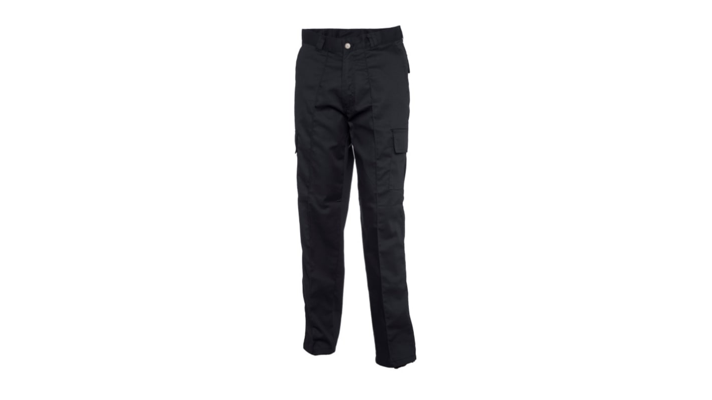 Uneek UC902 Black Men's 35% Cotton, 65% Polyester Trousers 42in, 106.5cm Waist