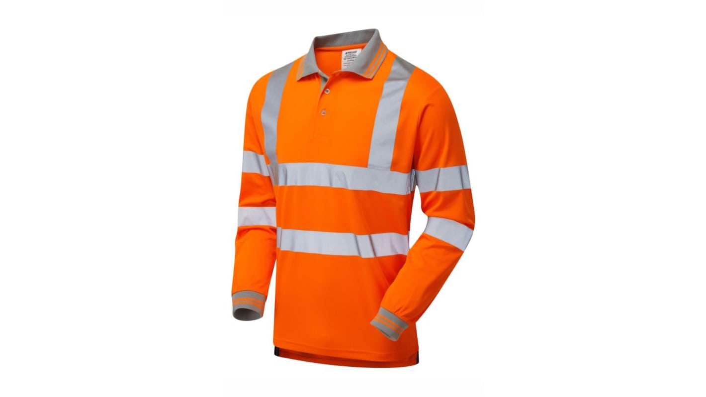 PULSAR PR470 Langarm Polohemd, 100 % Polyester Orange