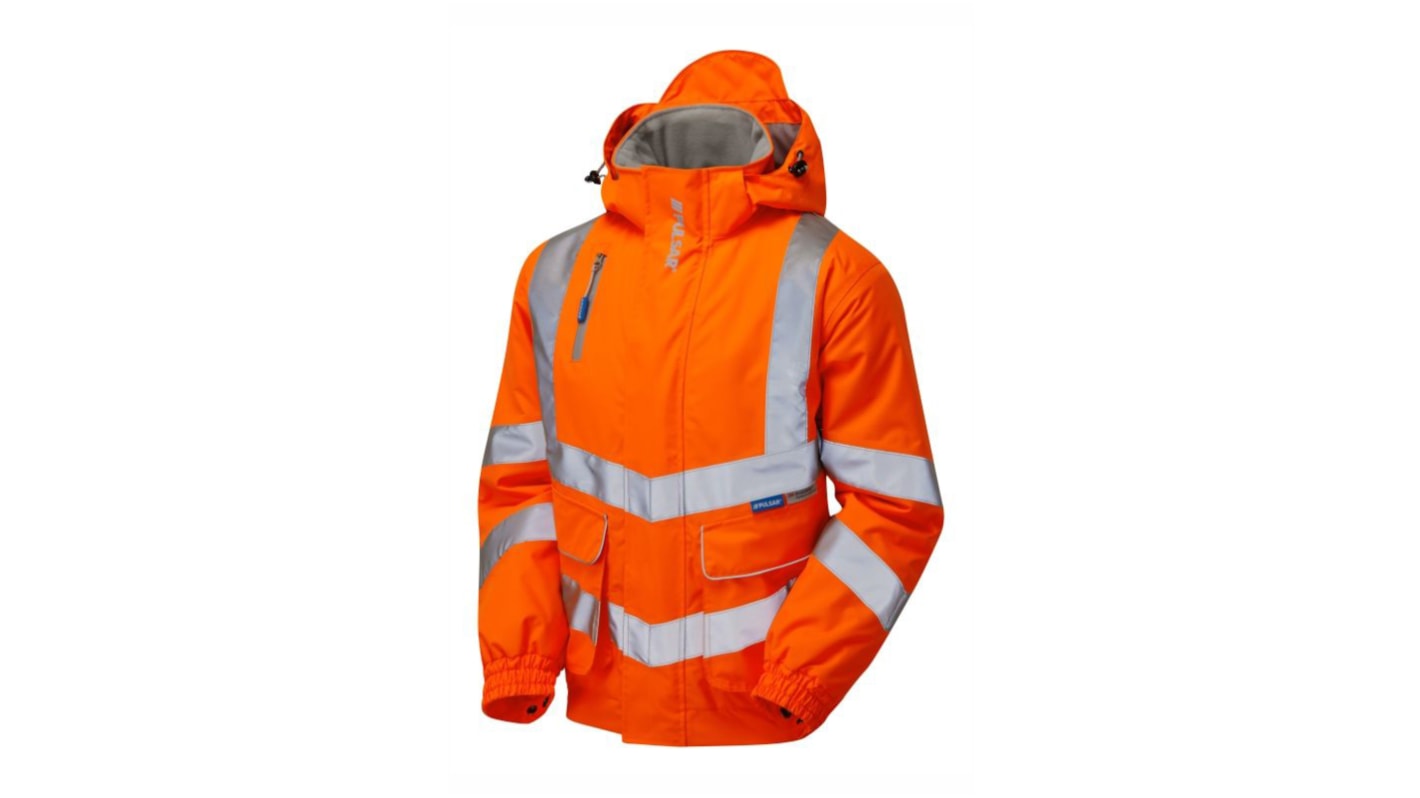 Bomber Jacket Orange Hi-Vis Padded Water