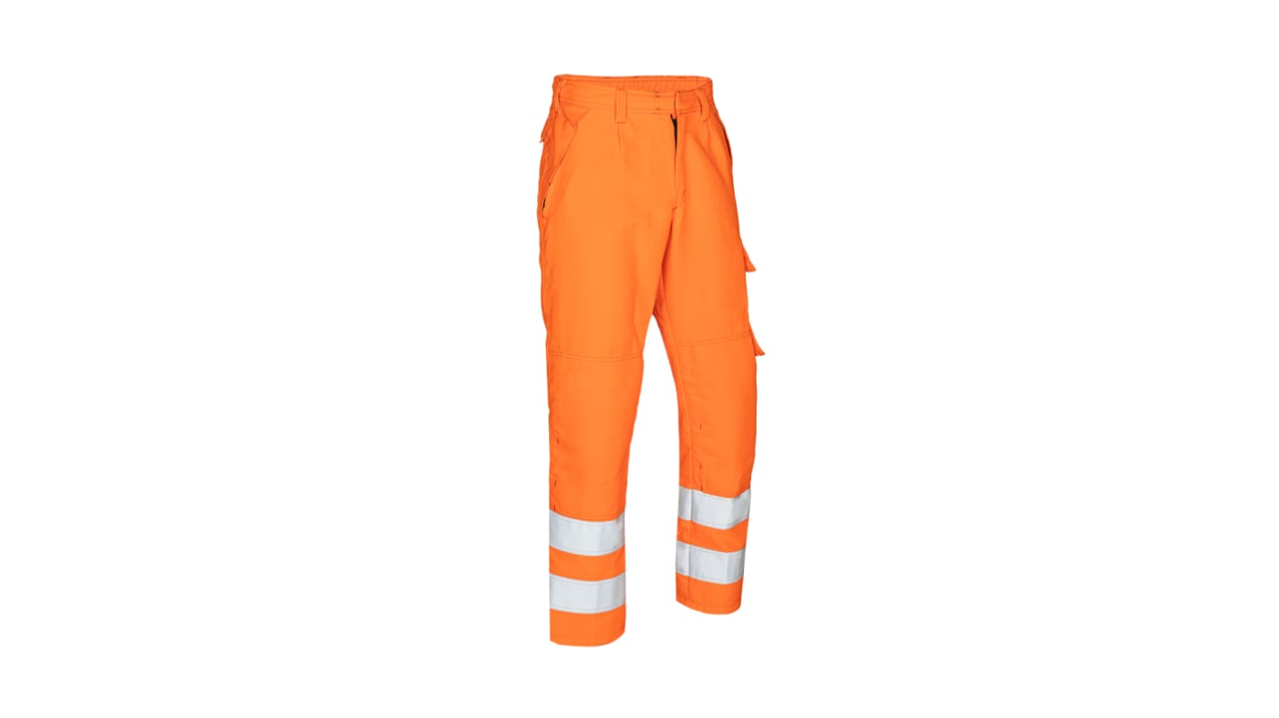 Pantalones de alta visibilidad Sioen Unisex, talla 86 to 90cm, de color Naranja, Protección contra las salpicaduras de
