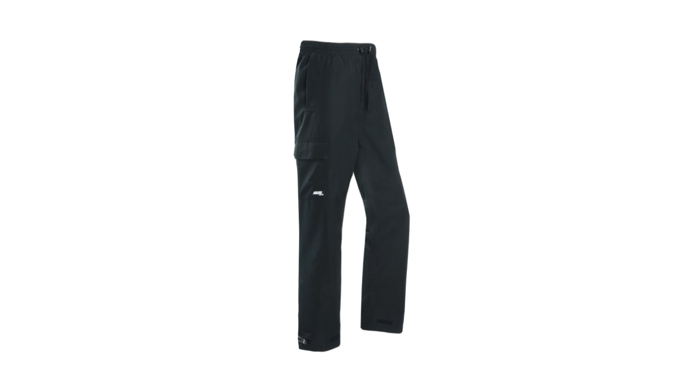 Pantalón para Unisex, Negro, Impermeable, 100 % poliéster 654Z