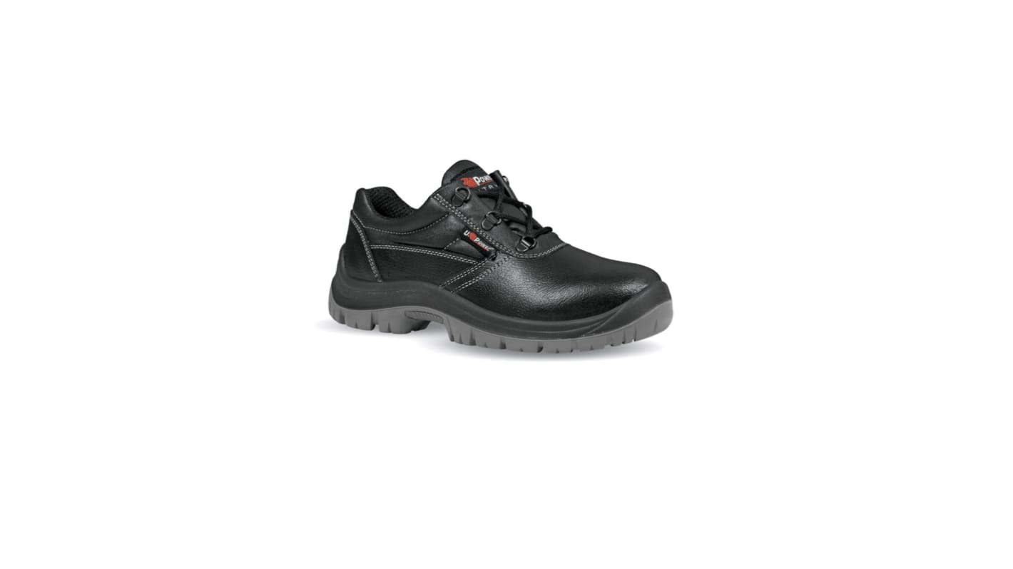 UPower UE20013 Unisex Black Stainless Steel Toe Capped Safety Shoes, UK 3, EU 35