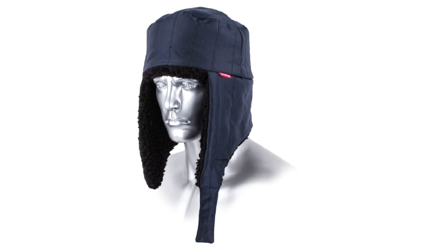 Cap Trapper Navy Nylon Lined With Adjust