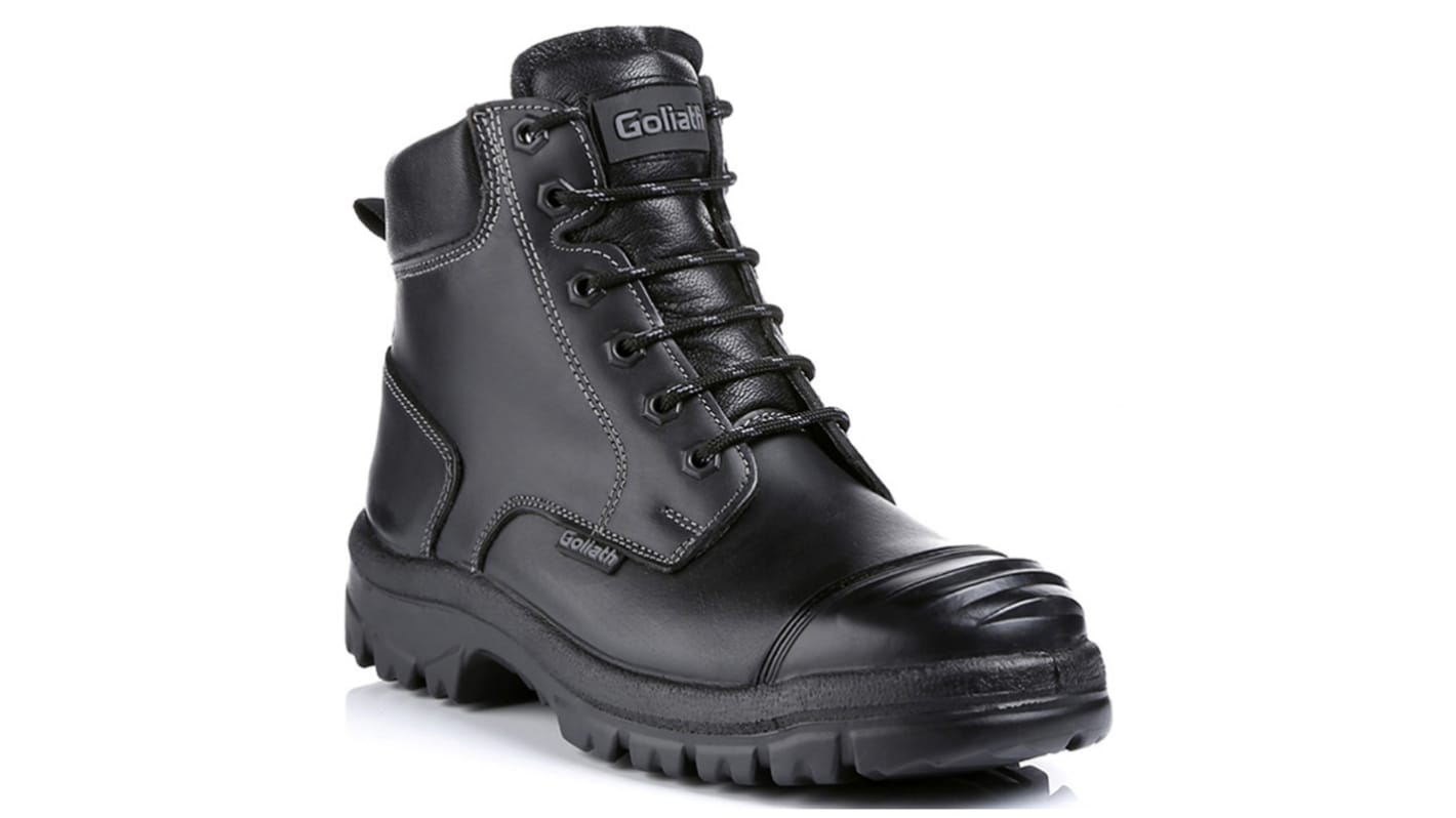 Goliath SDR10CSI Black Steel Toe Capped Safety Boot, UK 5, EU 38