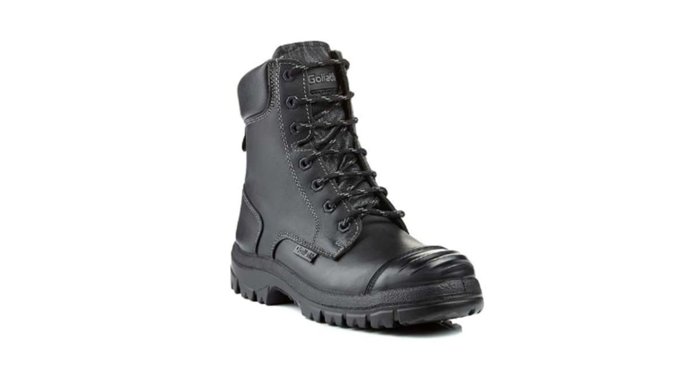 Goliath SDR15CSI, Sicherheitsstiefel Schwarz, mit Stahl-Schutzkappe, Größe 43 / UK 9