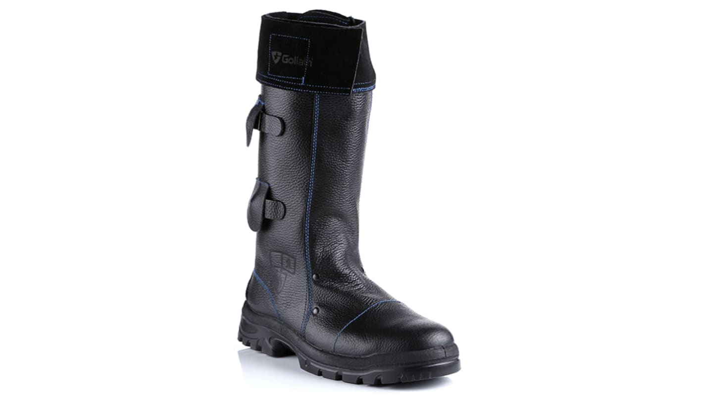 Goliath HM2004WSI, Sicherheitsstiefel Schwarz, mit Stahl-Schutzkappe, Größe 42 / UK 8