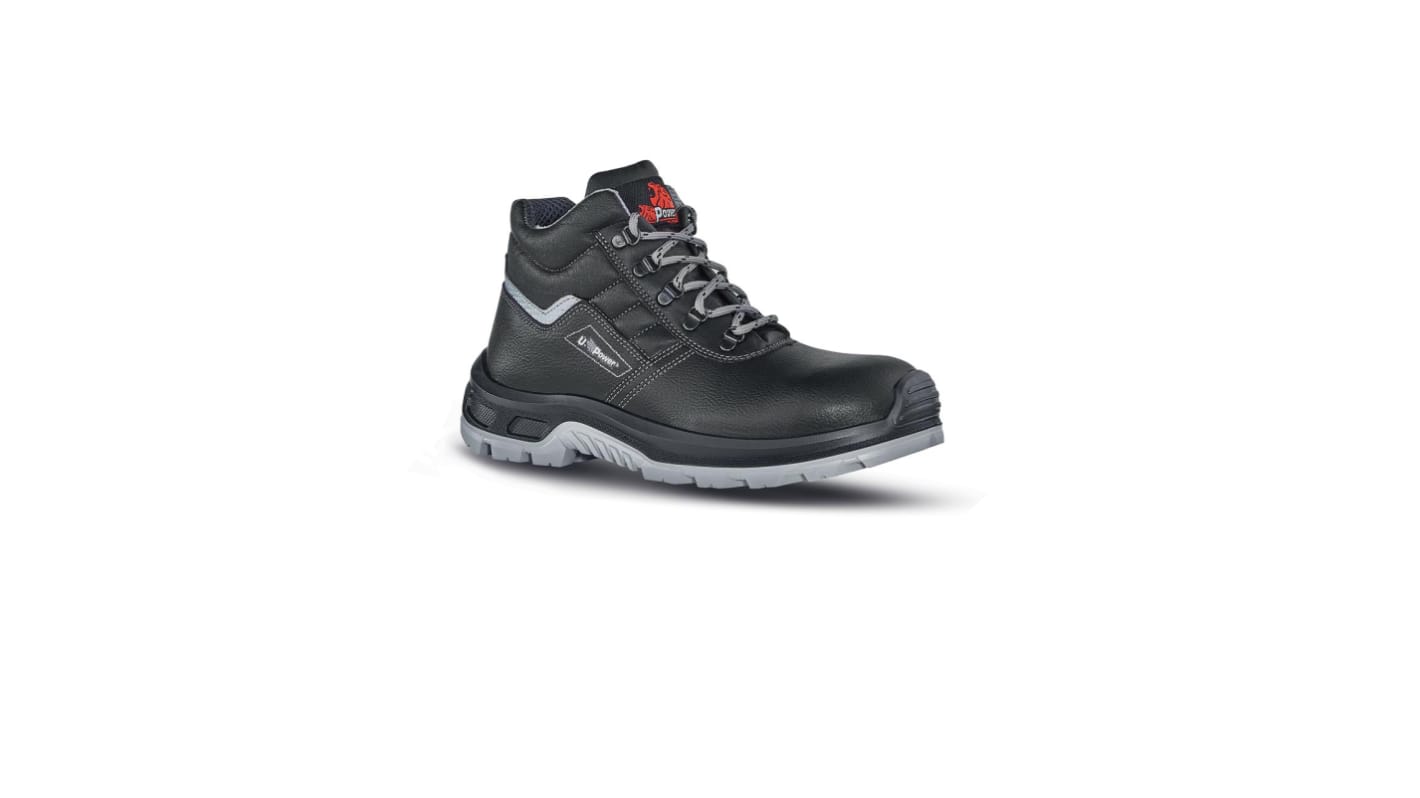 Boot Black W R Leather Upper Air Toe Com