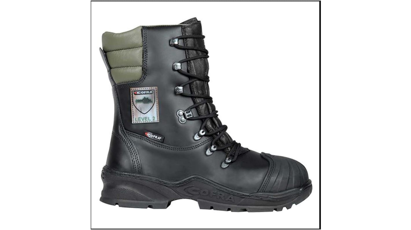 Cofra POWER Black Steel Toe Capped Safety Boots, UK 8, EU 42