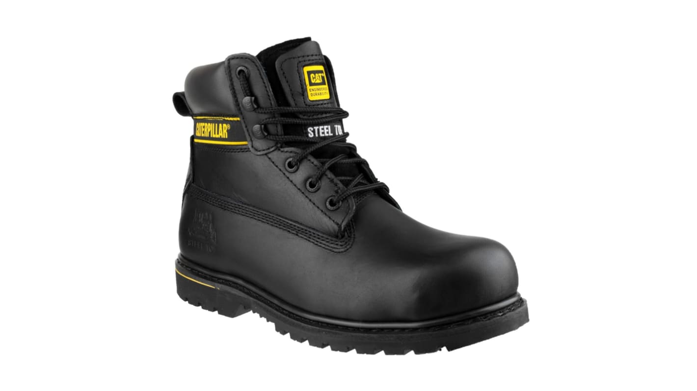 Dickies P783, Sicherheitsstiefel Schwarz, mit Stahl-Schutzkappe, Größe 42 / UK 8