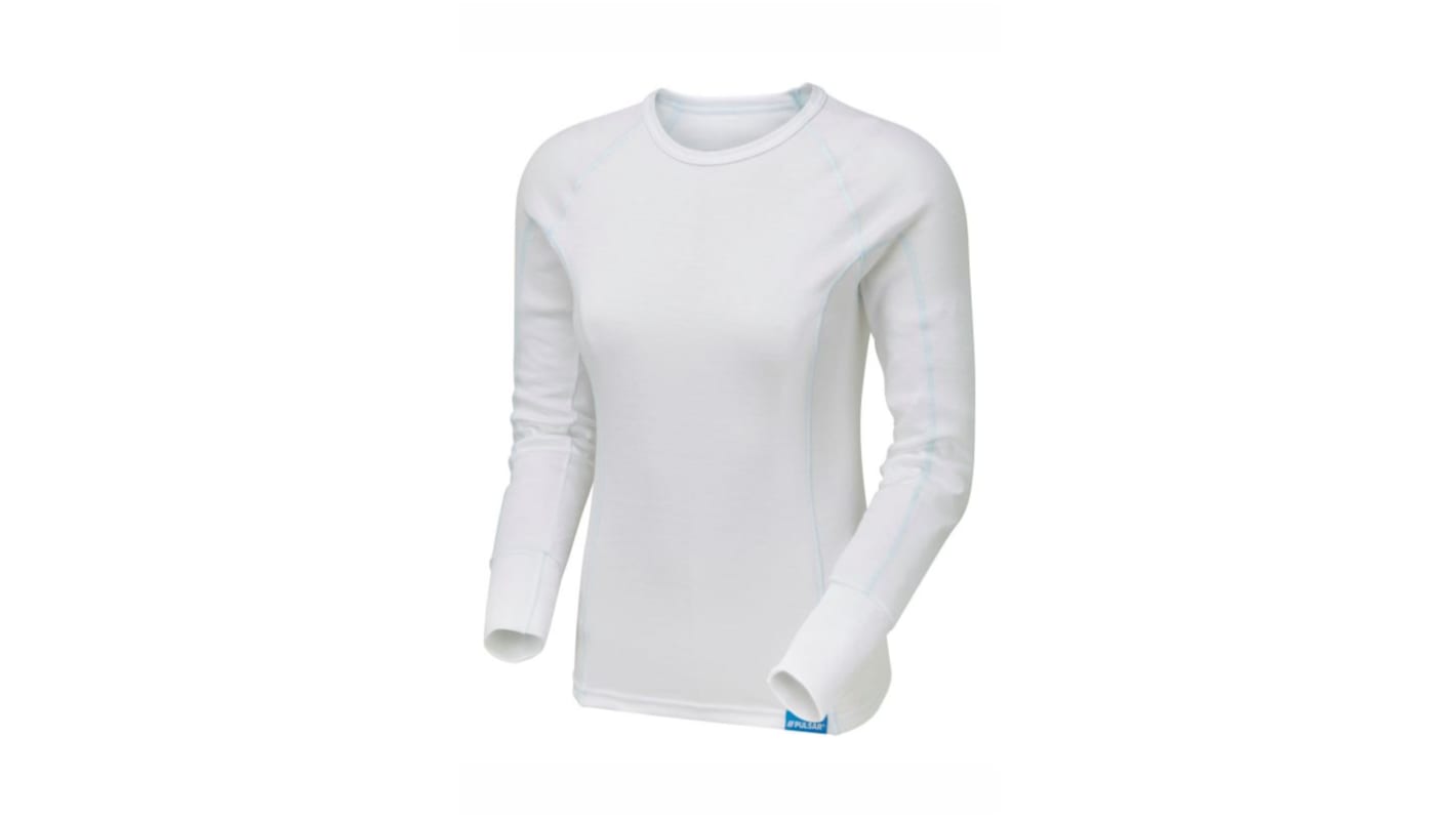 T-shirt thermique M Blanc Praybourne en Polyester