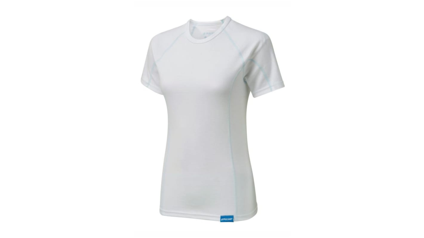 T-shirt thermiquemanches courtes XS Blanc Praybourne en Polyester