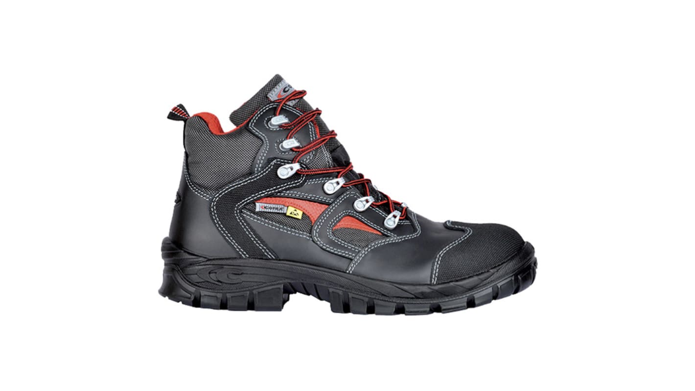 Cofra SIGURTH Black/Grey ESD Safe Non Metallic Toe Capped Safety Boots, UK 9, EU 43