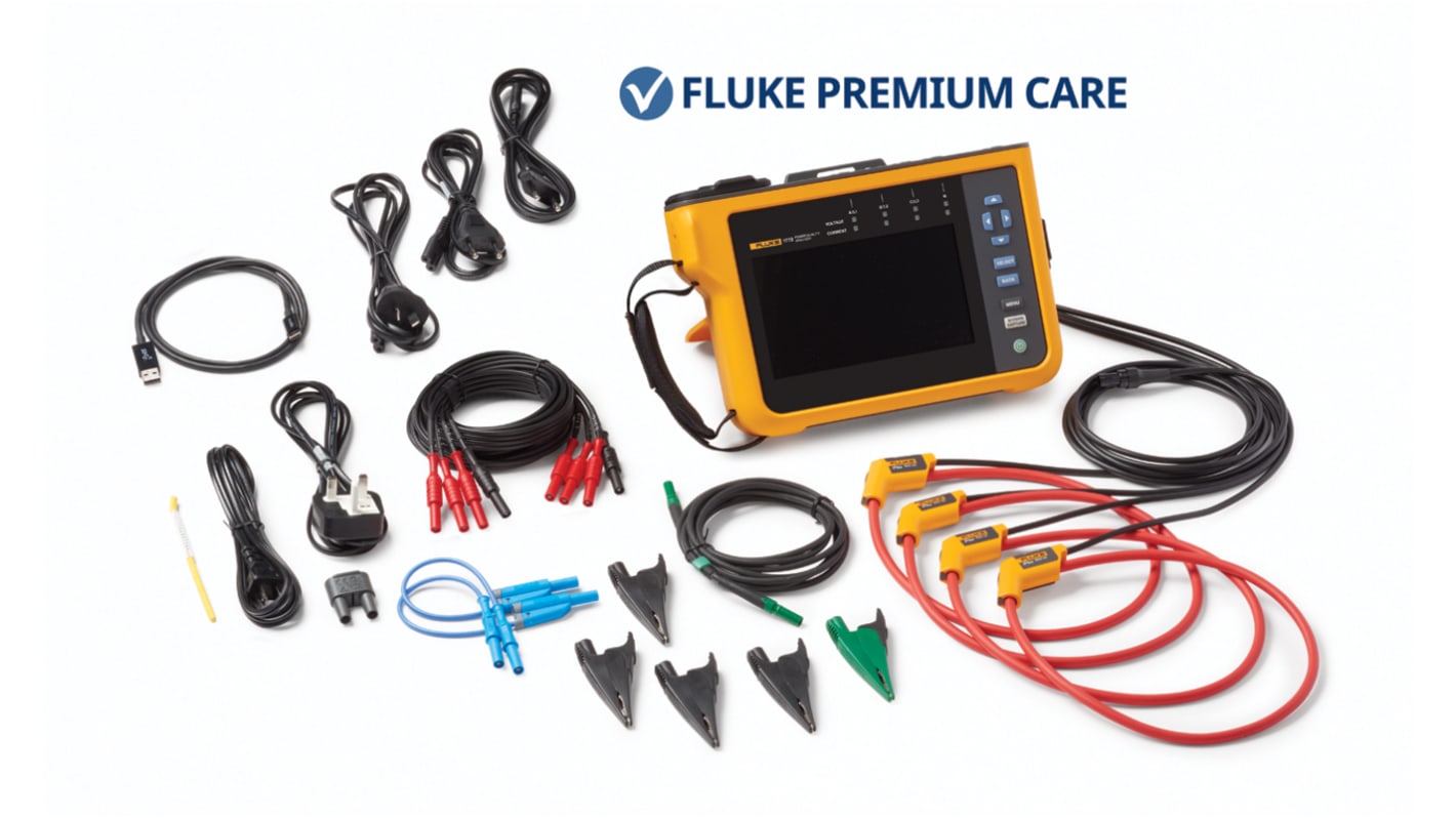 Fluke 1777 Power Quality Analyser, 3-Phase, 6000A Max, 1000V dc Max