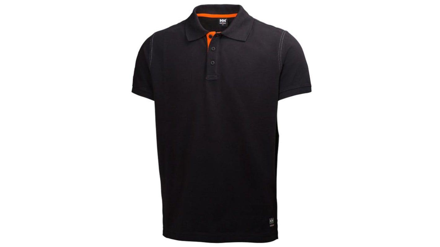 Polo Helly Hansen 79025, Noir, en 100 % coton