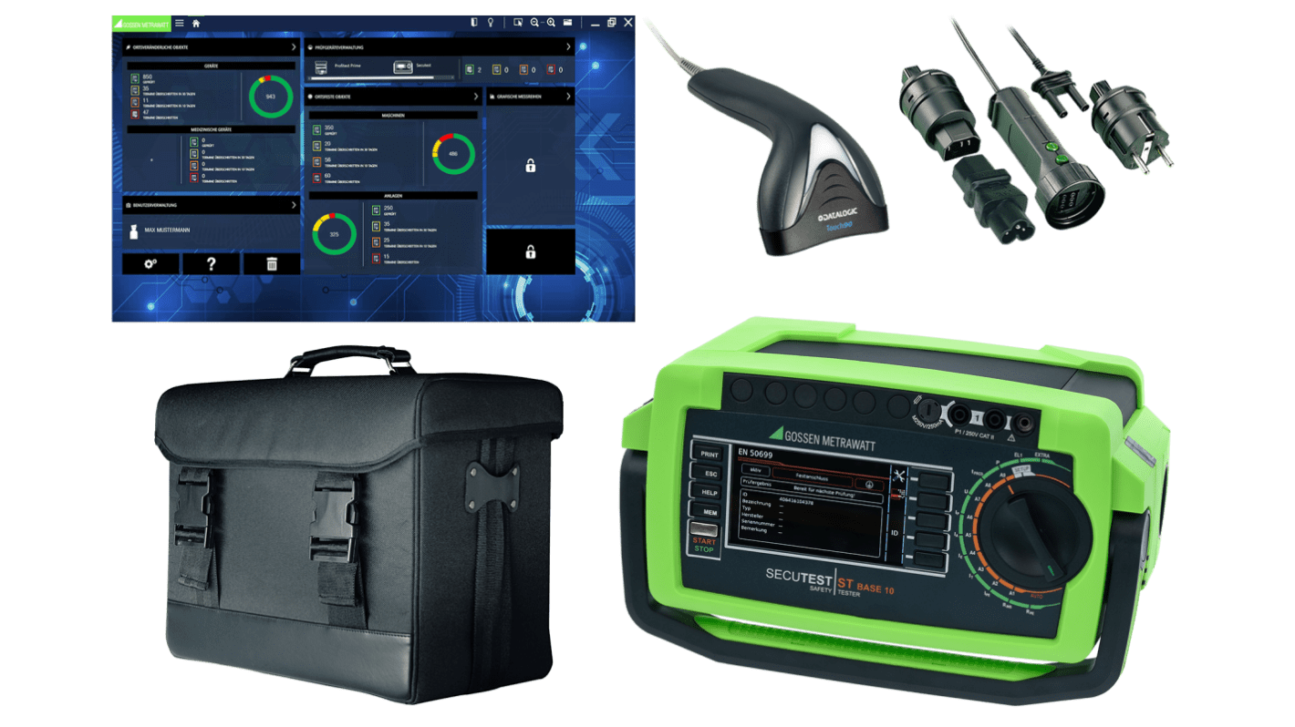 Gossen Metrawatt SECUTEST LEMONGREEN Advanced PAT PAT-Prüferkit, Prüfung Automatik, Manuell AC- und