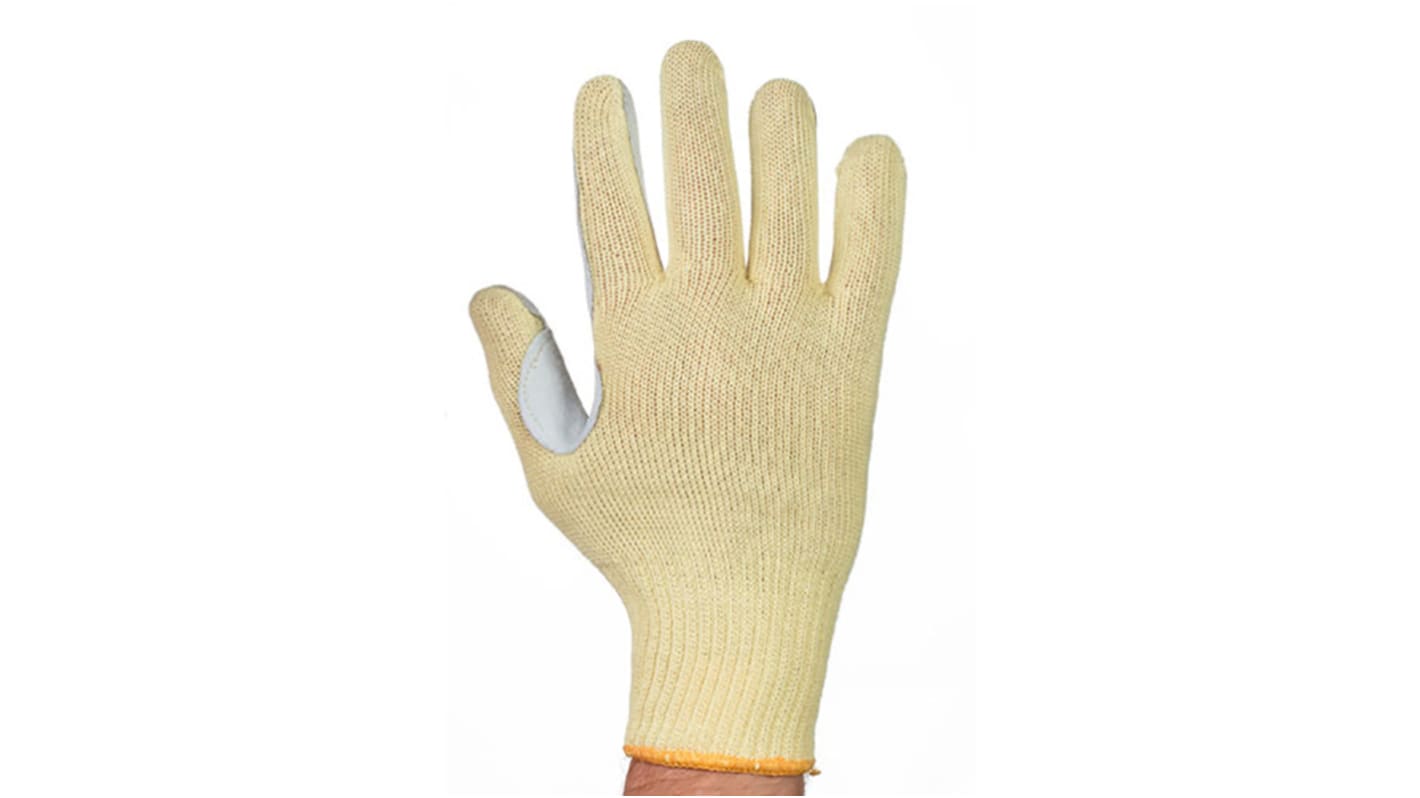 Tornado Exertion Light Grey, Yellow Abrasion Resistant, Cut Resistant Gloves, Size 7, Small