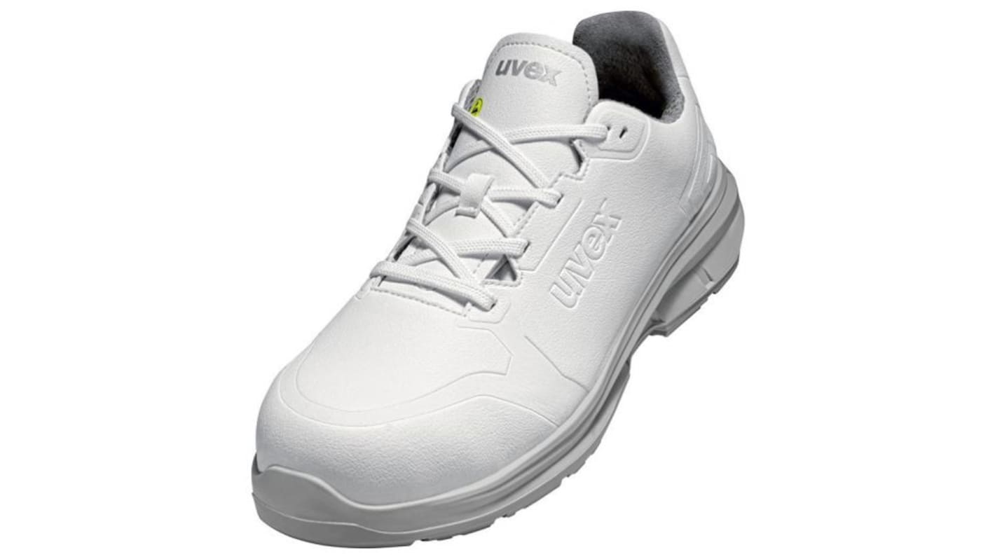 U6582208 Uvex Uvex 1 Unisex White Composite Toe Capped Safety Shoes