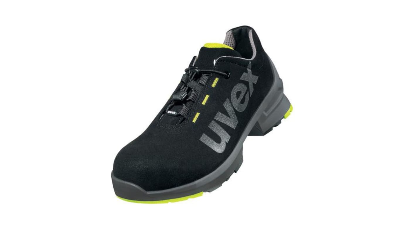 Uvex Uvex 1 Men, Women Black, Yellow  Toe Capped Safety Shoes, UK 15, EU 51