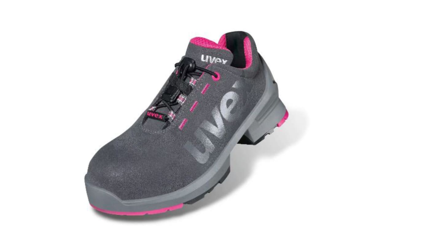 Uvex Uvex 1 Women's Grey, Pink Non Metallic Toe Capped Safety Shoes, UK 8, EU 42