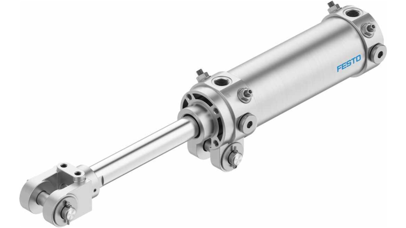 Festo Pneumatic Piston Rod Cylinder - 572349, 50mm Bore, 125mm Stroke, DW Series, Double Acting