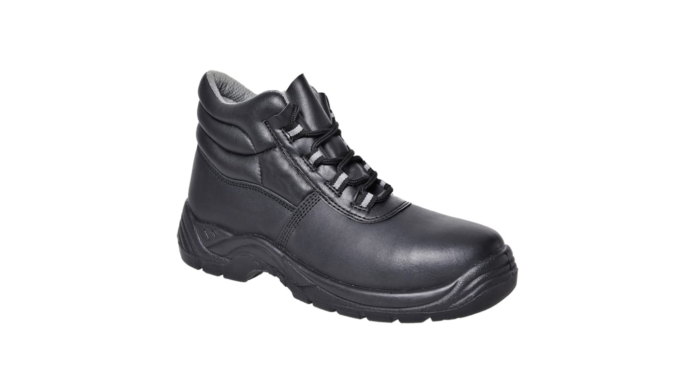 Bottes de sécurité Portwest FC10, Unisexe, T 43, Noir, S1P, SRC, antistatiques