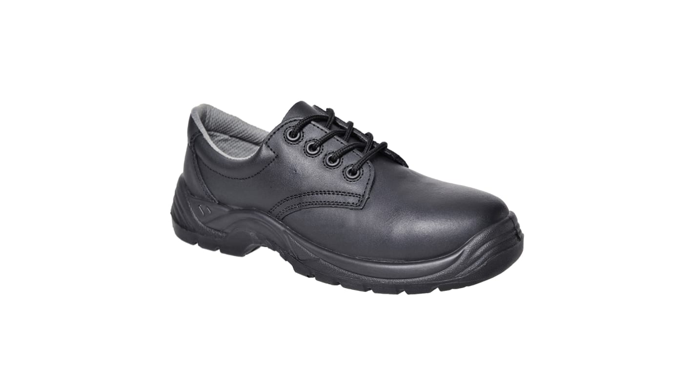 Portwest FC14 Unisex Black Composite  Toe Capped Safety Shoes, UK 9, EU 43