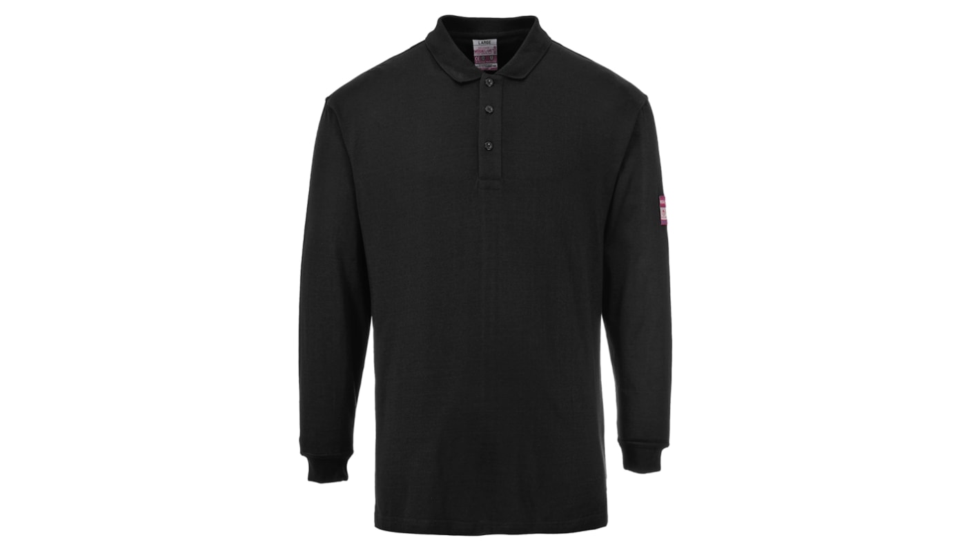 Portwest FR10 Navy 1 % Carbon Fibre, 60 % Modacrylic, Cotton Polo Shirt