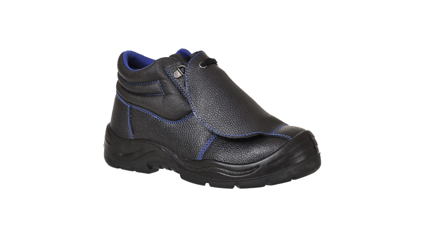 Portwest FW22 Black, Blue Steel Toe Capped Men's Safety Boot, UK 13, EU 48