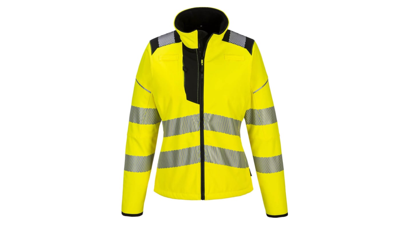 Portwest PW381YBLK Black, Yellow Unisex Hi Vis Jacket, L