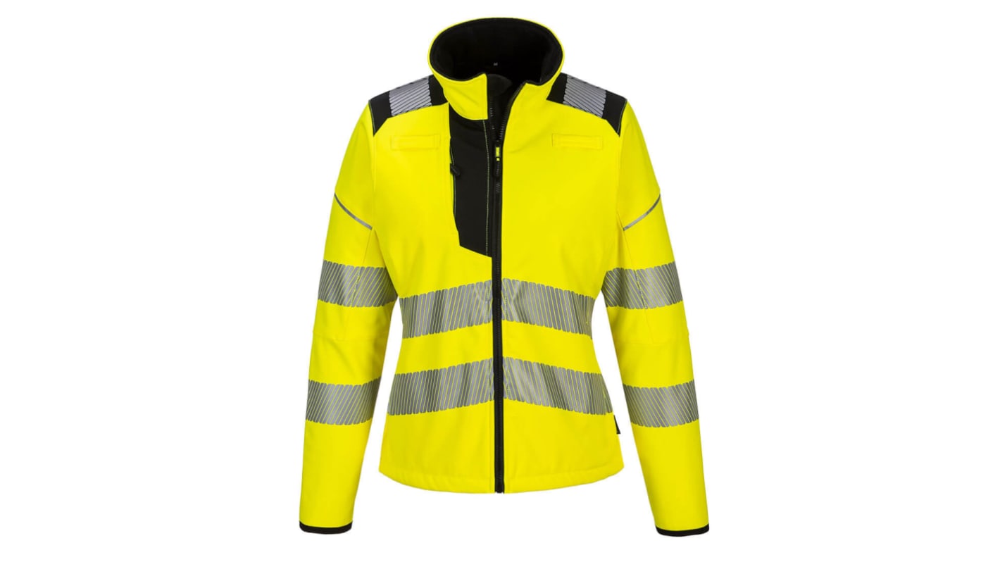 Softshell Jacket Ladies Hi-Vis Yellow/Bl