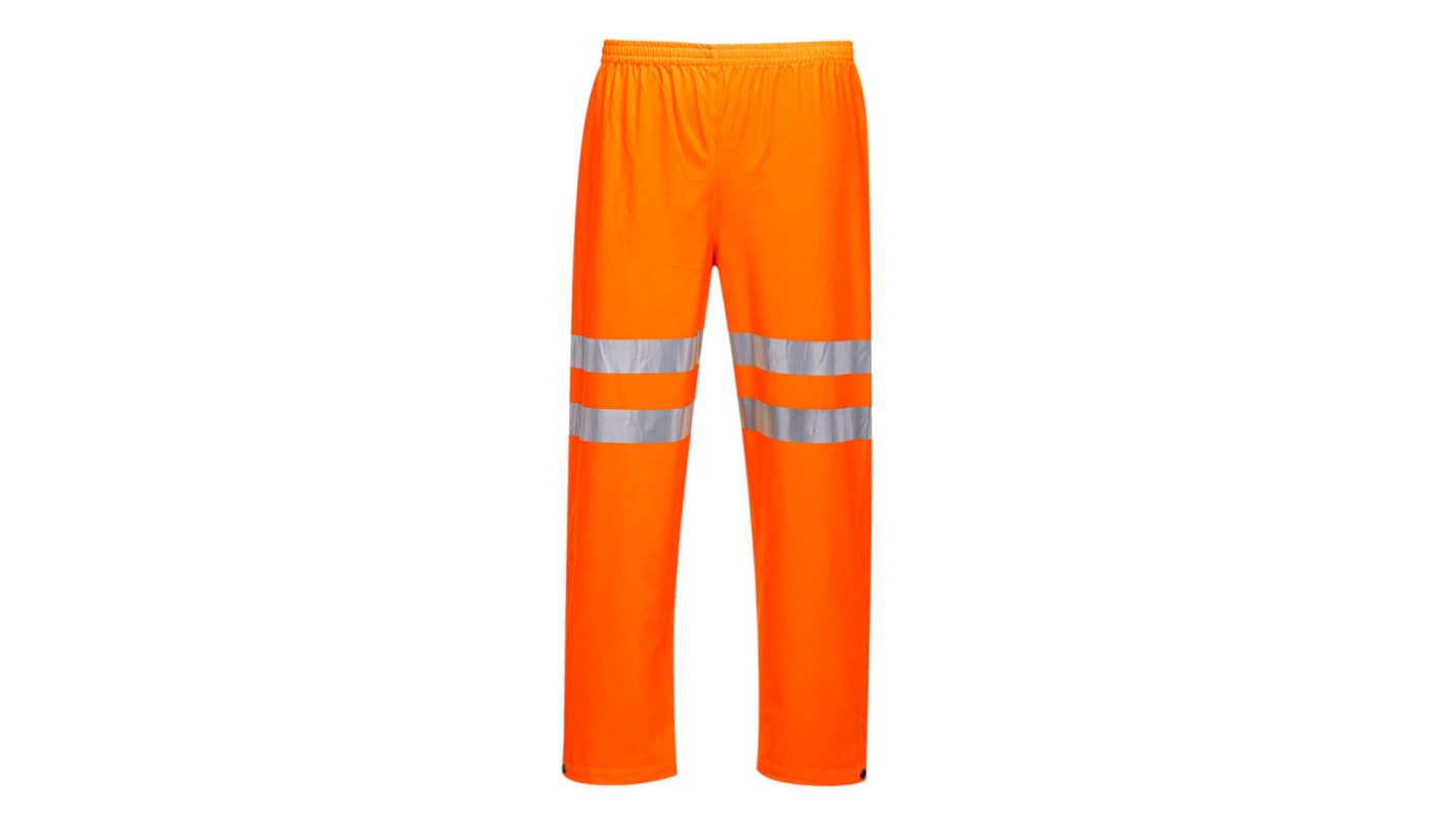 Pantalon haute visibilité Portwest RT51, taille 42pouce, Orange, Unisexe, Respirant, Imperméable