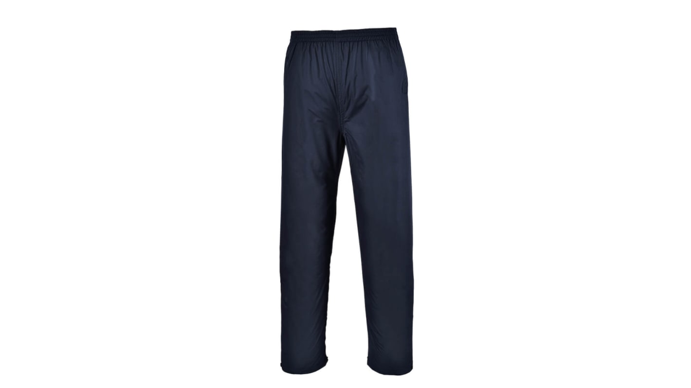 Portwest S536 Navy 100% Polyester Waterproof Trousers 30 to 32in, 76 to 80cm Waist