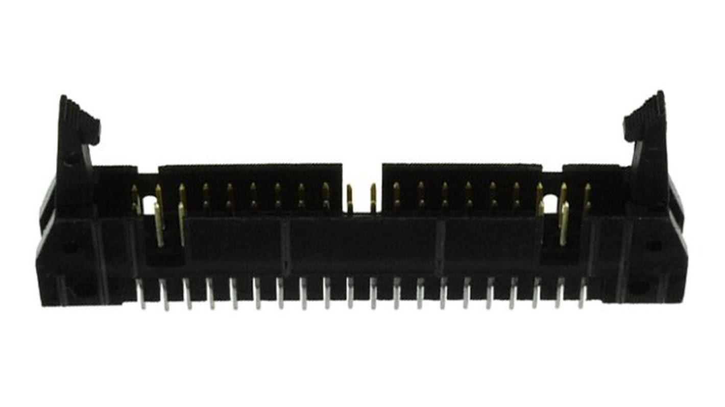 Conector macho para PCB TE Connectivity serie AMP-LATCH de 40 vías, 2 filas, paso 2.54mm, para soldar, Montaje en