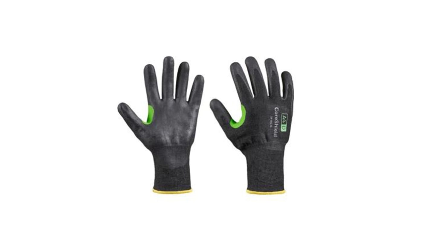 Guantes de trabajo de HPPE Negro Honeywell serie CORESHIELD, talla 11, con recubrimiento de Espuma de nitrilo