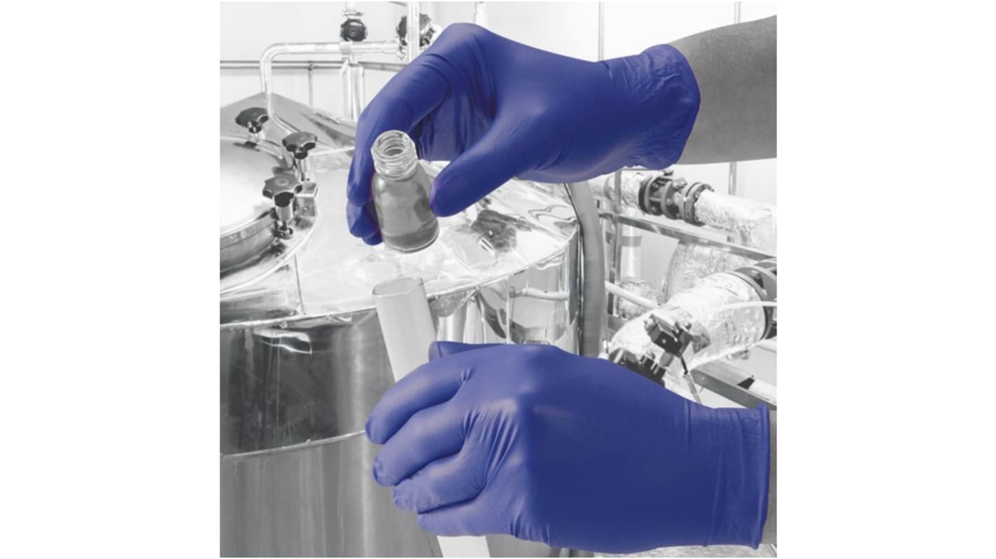 Gloves Indigo Purple Nitrile Powder Free