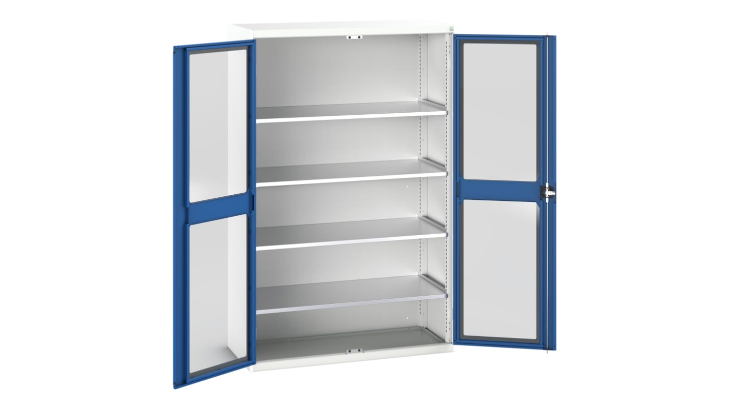 Bott Schrank, Typ Schrank mit Ablage,  Bodenmontage, 2 Tür/en, 4 Regal/e, 0 Schublade/n,  Verriegelbar, Stahlblech