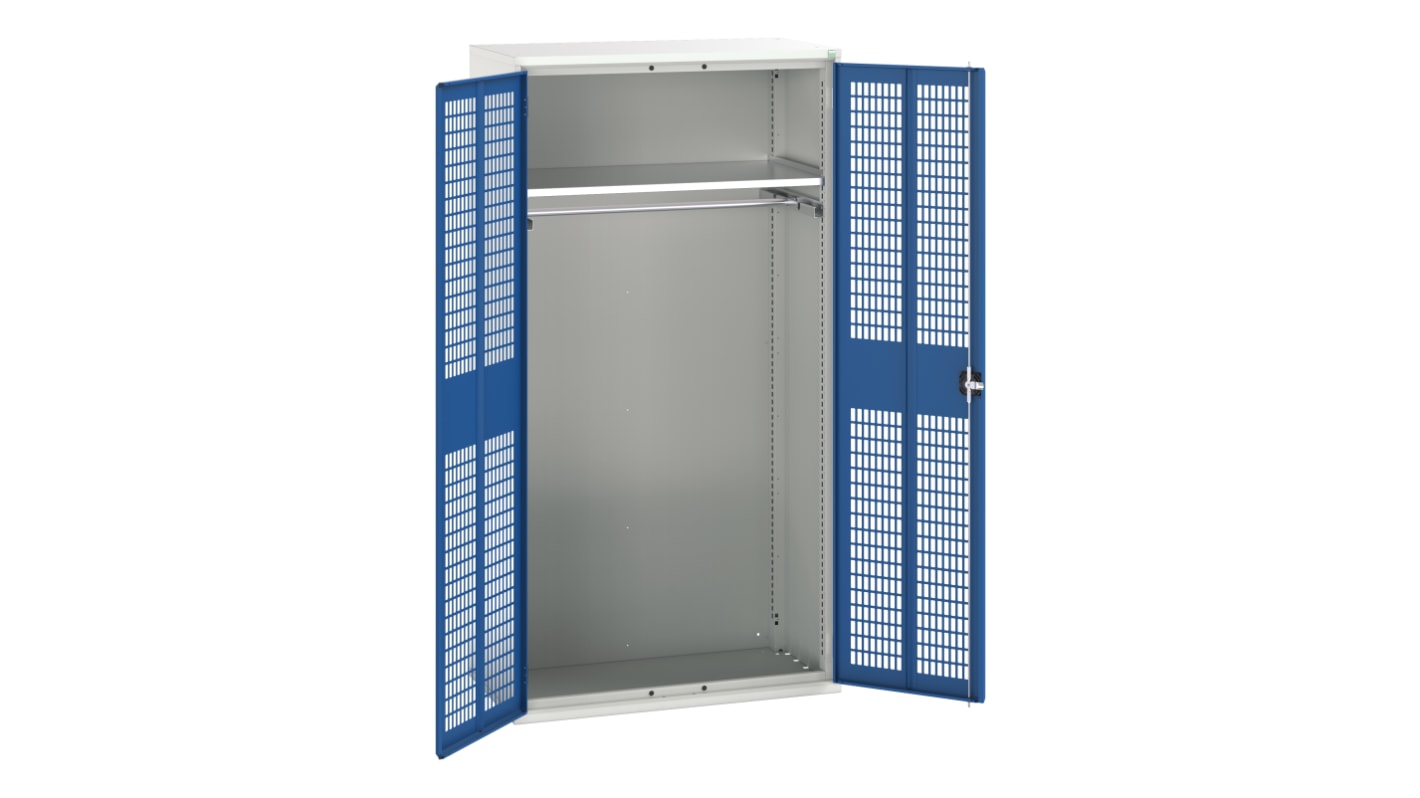 Bott Schrank, Typ Bestückter Schrank,  Bodenmontage, 2 Tür/en, 1 Regal/e, 0 Schublade/n,  Verriegelbar, Stahlblech