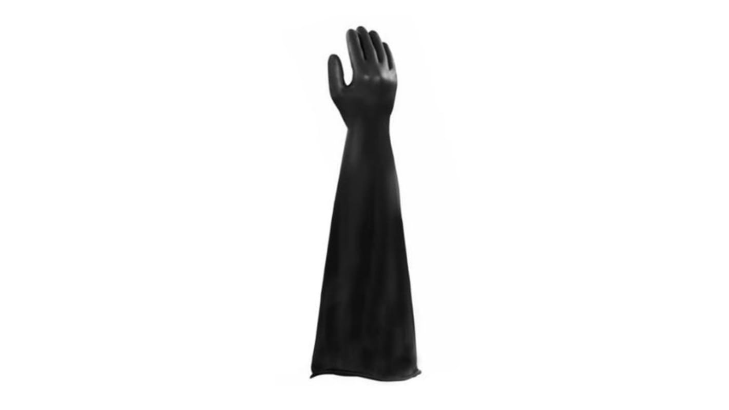 Ansell AlphaTec Black Neoprene Chemical Resistant Gloves, Size 10, Neoprene Coating