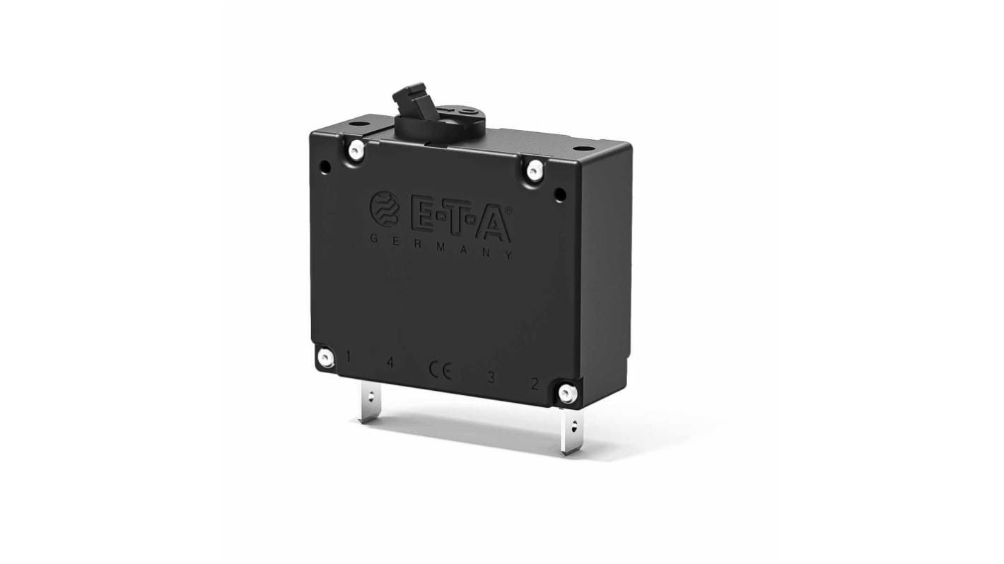 ETA Thermal Circuit Breaker - 8340  Single Pole 80V dc Voltage Rating Flange Mount, 1A Current Rating