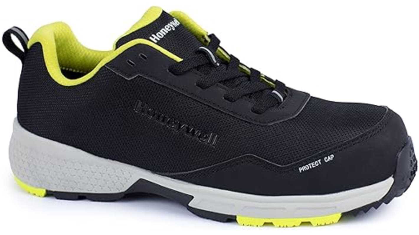 Honeywell Safety STARTER Unisex Black, Yellow Composite Toe Capped Safety Trainers